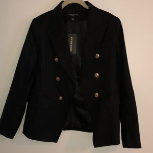 Black Blazer with gold buttons